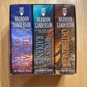 Brandon Sanderson books 1-3 The Stormlight Archive, mass market version